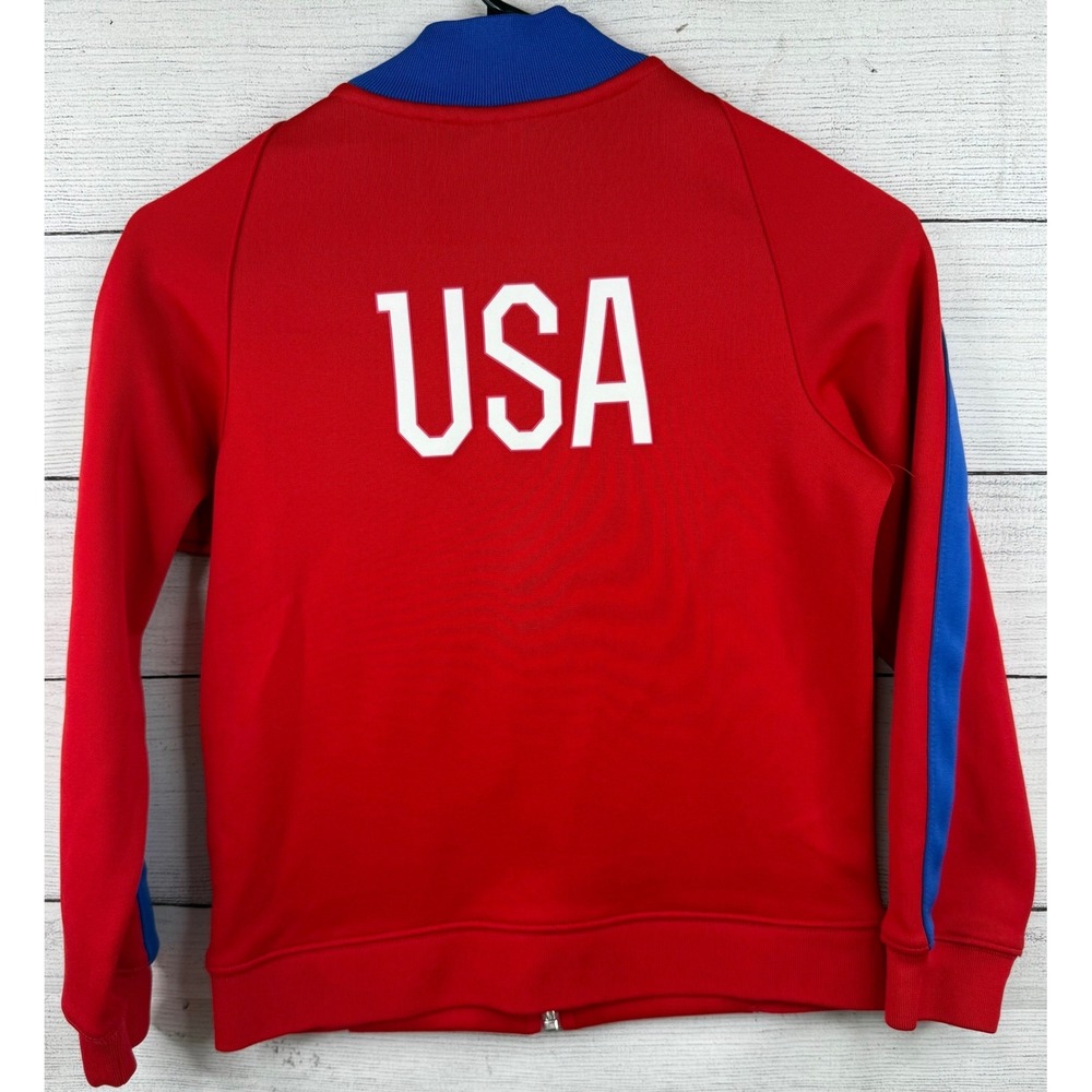 Nike US Soccer Track Jacket Mens Small Red Blue USA National Team‎ Zip Soccer - Picture 3 of 4